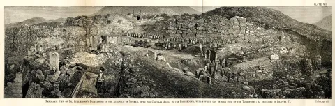 Sophia at Mycenai_plateVII_Mycenae1878